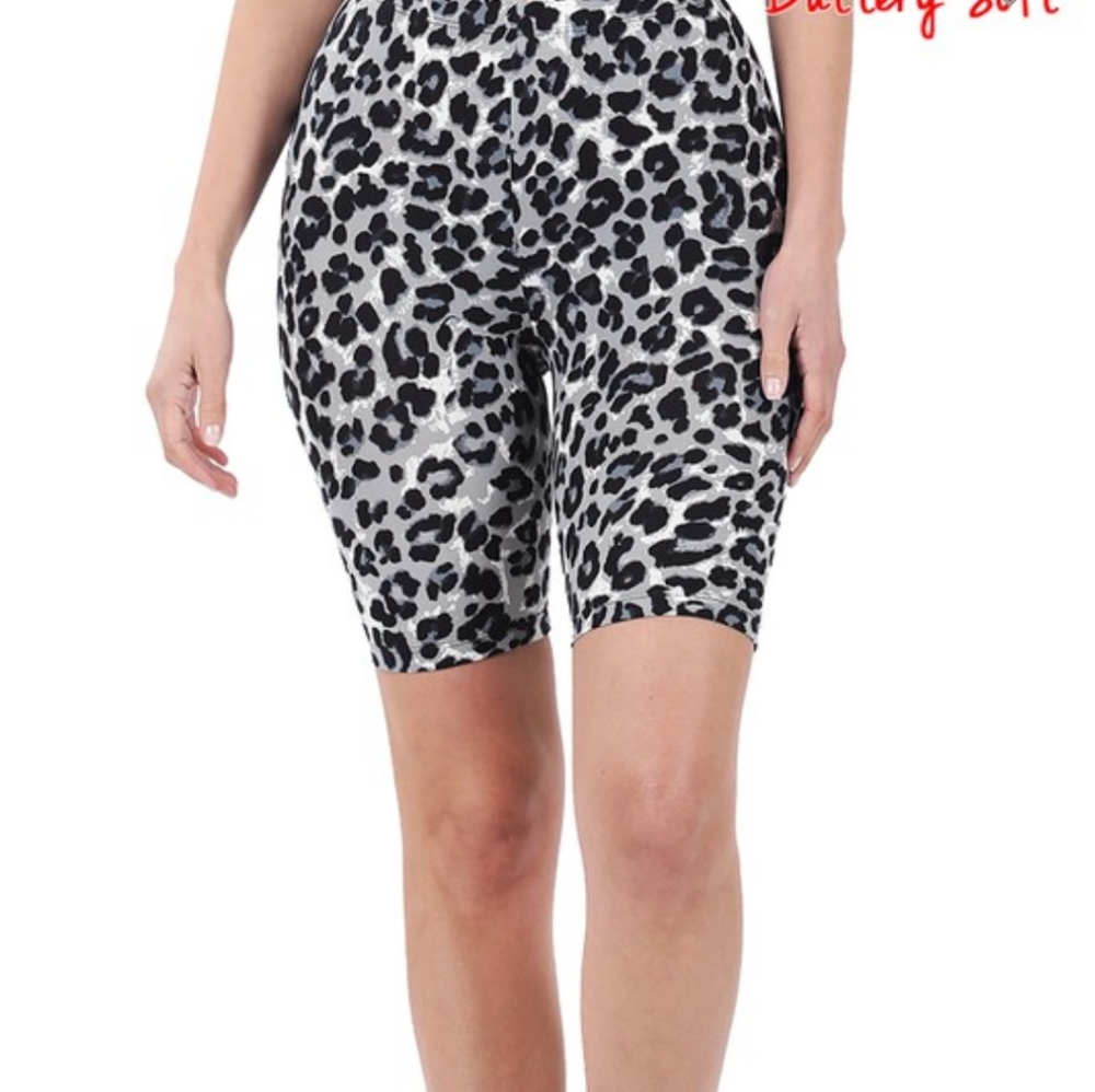 COMING SOON! Grey Lepord Biker Shorts